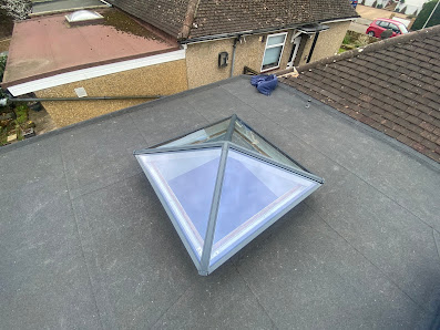 Rooflight installation on a flat roof by Protec Roofing